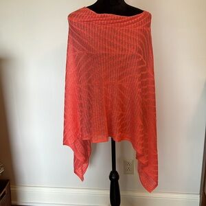 Alfani Salmon Shrug Poncho Sweater Asymmetrical Knit New without tags
S/M